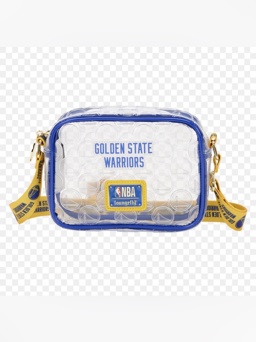 NWT Loungefly x NBA Golden State Warriors Clear Crossbody Stadium Bag